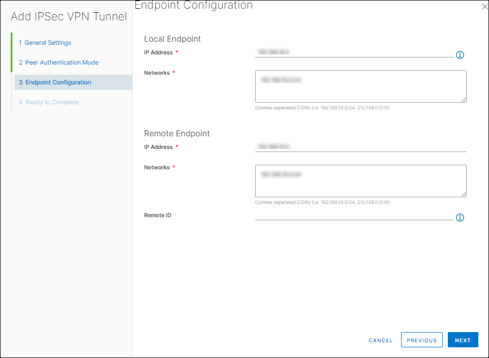 Add IPSec VPN Tunnel window