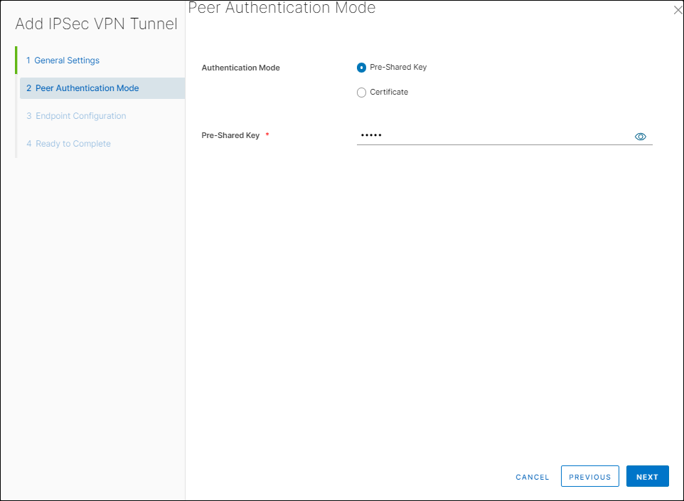 Add IPSec VPN Tunnel window